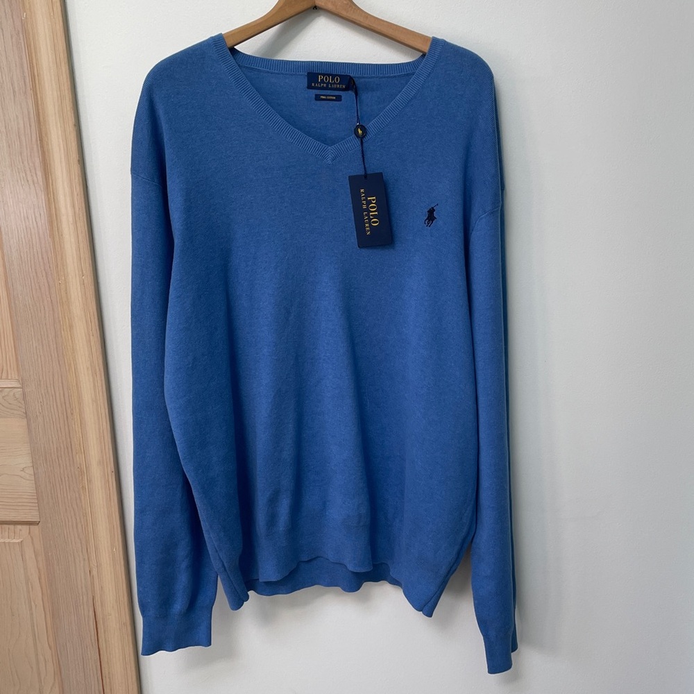 New Large Polo Ralph Lauren classic sweater 100% Cotton